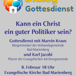 Dialoggottesdienst mit Marvin Kraus in Bad Marienberg
