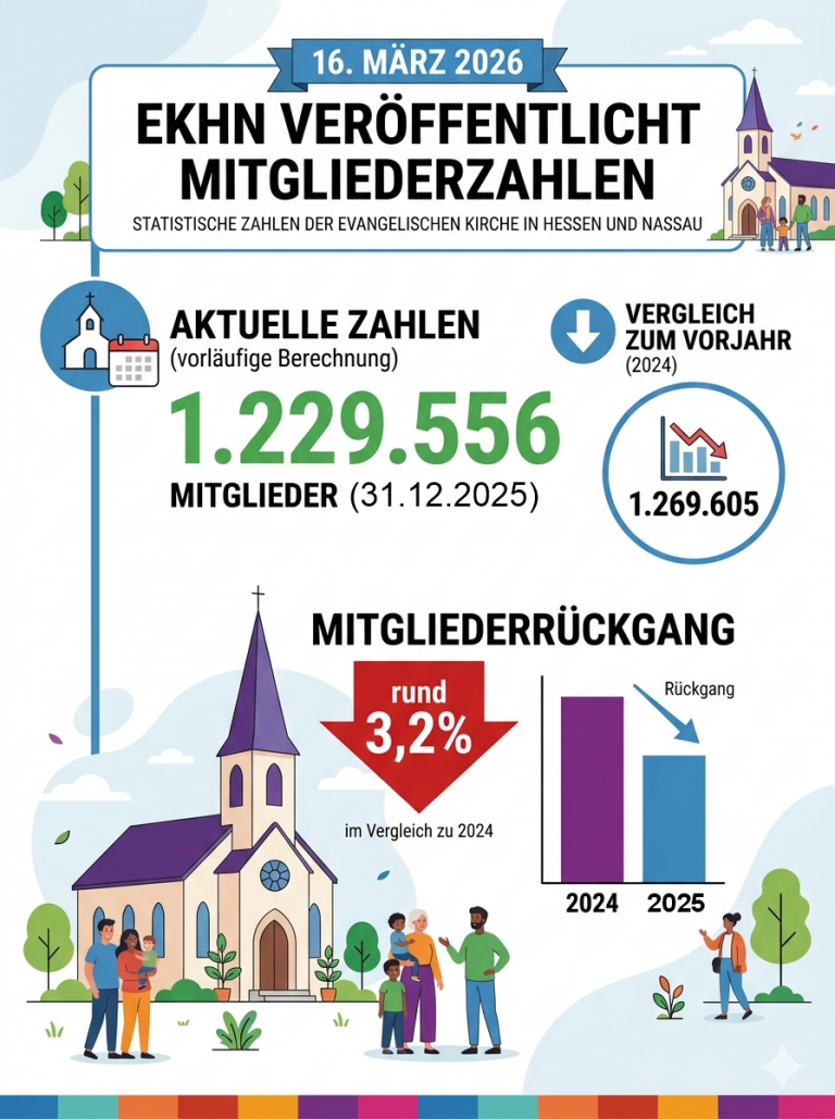 Etwa 3% weniger Mitglieder