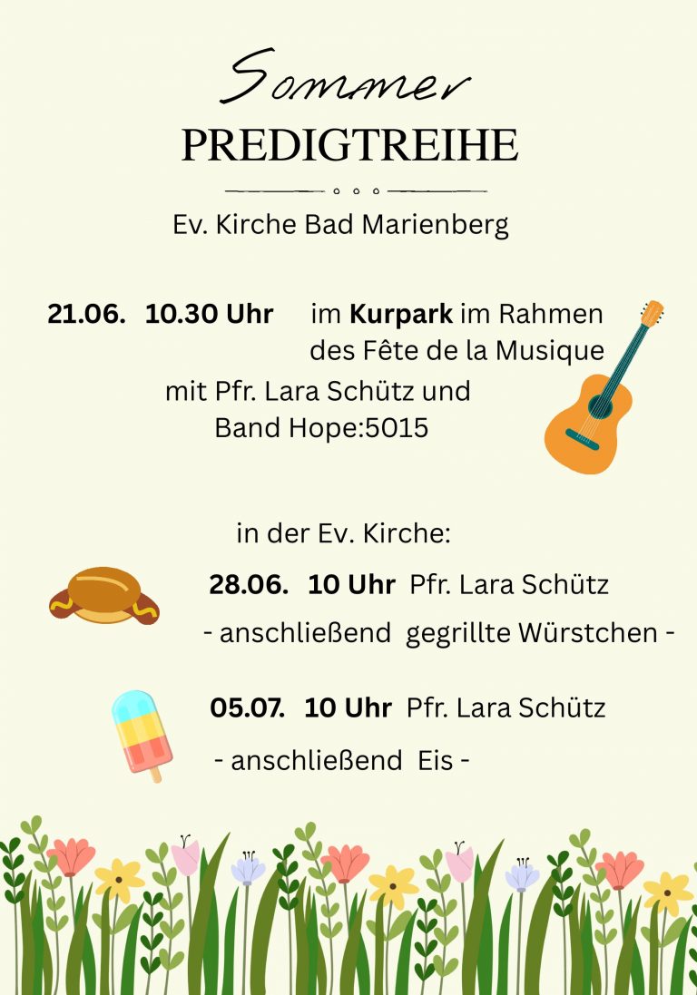 Predigten im Sommer
