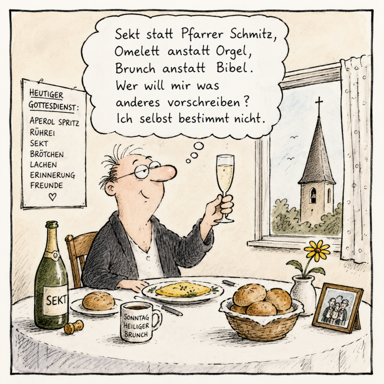 Sekt ist heilig – Omelette auch
