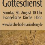 Bitte um Regen - Gottesdienst in Höhn