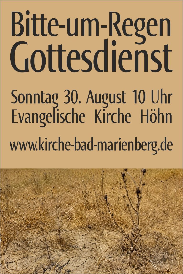 Bitte um Regen – Gottesdienst